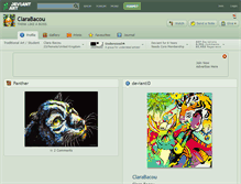 Tablet Screenshot of clarabacou.deviantart.com