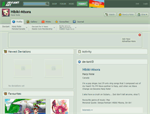 Tablet Screenshot of hibiki-misora.deviantart.com