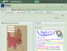Tablet Screenshot of ipopsicle.deviantart.com