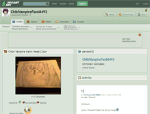 Tablet Screenshot of chibivampirefan68493.deviantart.com