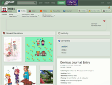 Tablet Screenshot of mii64.deviantart.com