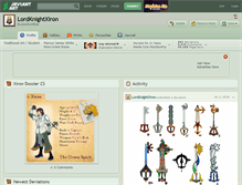 Tablet Screenshot of lordknightxiron.deviantart.com