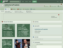 Tablet Screenshot of gothichorrorfreak666.deviantart.com