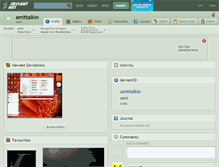 Tablet Screenshot of amittalkin.deviantart.com