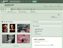 Tablet Screenshot of jasminecurtis.deviantart.com
