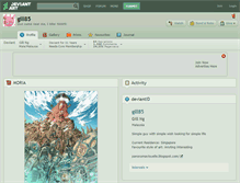 Tablet Screenshot of gill85.deviantart.com