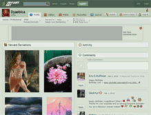 Tablet Screenshot of dyaeblca.deviantart.com