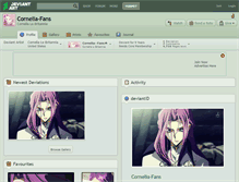 Tablet Screenshot of cornelia-fans.deviantart.com