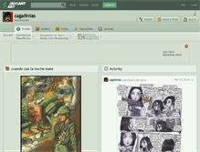 Tablet Screenshot of cagatintas.deviantart.com