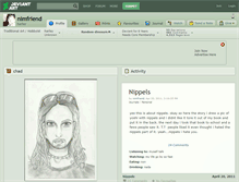 Tablet Screenshot of nimfriend.deviantart.com