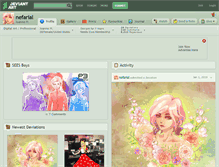 Tablet Screenshot of nefarial.deviantart.com