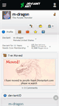 Mobile Screenshot of m-dragon.deviantart.com
