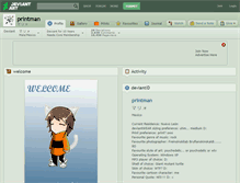 Tablet Screenshot of printman.deviantart.com