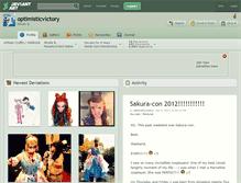 Tablet Screenshot of optimisticvictory.deviantart.com