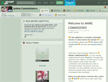 Tablet Screenshot of anime-commissions.deviantart.com