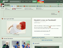 Tablet Screenshot of hexalot.deviantart.com