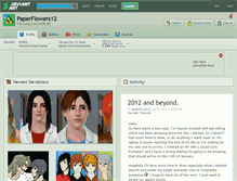 Tablet Screenshot of paperflowers12.deviantart.com