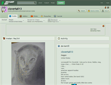 Tablet Screenshot of clovertail13.deviantart.com