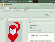Tablet Screenshot of eeviloverlord.deviantart.com