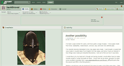 Desktop Screenshot of hawkthrower.deviantart.com