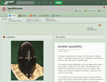 Tablet Screenshot of hawkthrower.deviantart.com