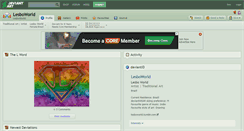 Desktop Screenshot of lesboworld.deviantart.com