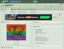 Tablet Screenshot of lesboworld.deviantart.com