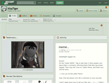 Tablet Screenshot of kisatiger.deviantart.com