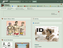 Tablet Screenshot of hokane.deviantart.com