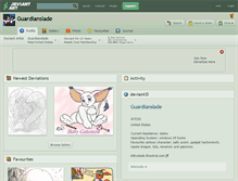 Tablet Screenshot of guardianslade.deviantart.com