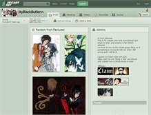 Tablet Screenshot of myblackbutler.deviantart.com