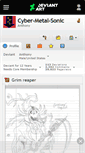 Mobile Screenshot of cyber-metal-sonic.deviantart.com