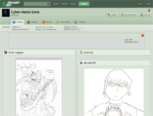 Tablet Screenshot of cyber-metal-sonic.deviantart.com