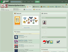 Tablet Screenshot of pokemonspritersclub.deviantart.com