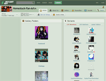 Tablet Screenshot of homestuck-fan-art.deviantart.com