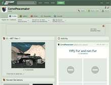 Tablet Screenshot of cornelpeacemaker.deviantart.com