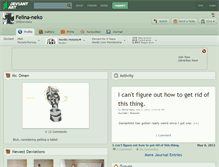 Tablet Screenshot of felina-neko.deviantart.com