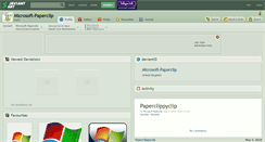 Desktop Screenshot of microsoft-paperclip.deviantart.com