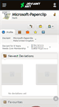 Mobile Screenshot of microsoft-paperclip.deviantart.com