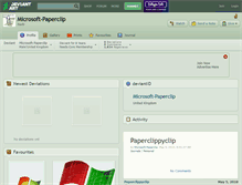 Tablet Screenshot of microsoft-paperclip.deviantart.com