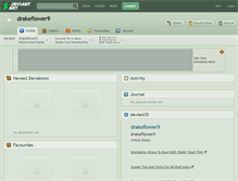 Tablet Screenshot of drakeflower9.deviantart.com
