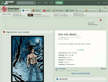 Tablet Screenshot of bluenique.deviantart.com