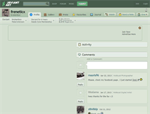 Tablet Screenshot of freneticx.deviantart.com
