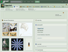 Tablet Screenshot of gigangoji.deviantart.com