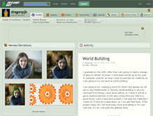 Tablet Screenshot of dragonpjb.deviantart.com