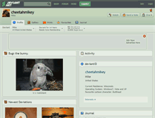 Tablet Screenshot of cheetahmikey.deviantart.com