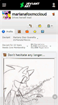 Mobile Screenshot of marianafoxmccloud.deviantart.com