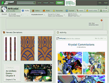 Tablet Screenshot of mrkrystal.deviantart.com