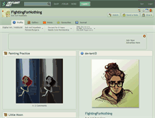 Tablet Screenshot of fightingfornothing.deviantart.com