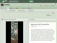 Tablet Screenshot of coryzoid.deviantart.com